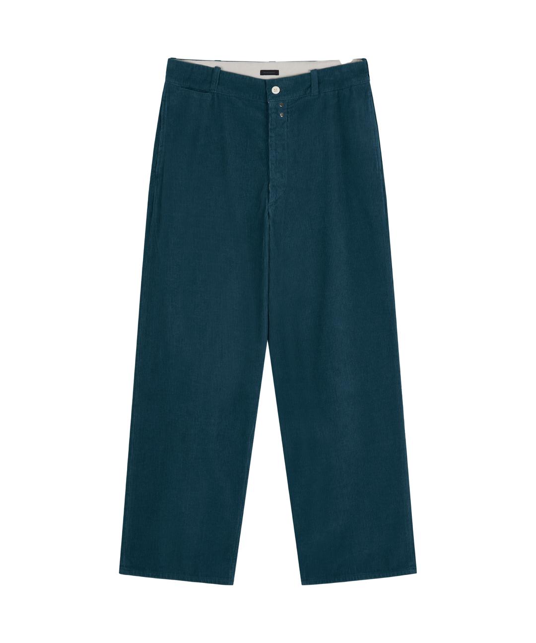 Washed Corduroy Pants (Teal Moss)