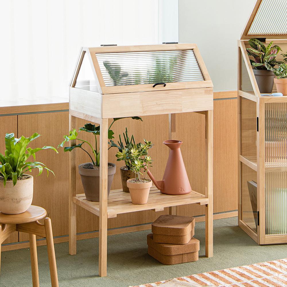 오투가구 마인 플랜트 박스 식물 원목 장식장 진열장