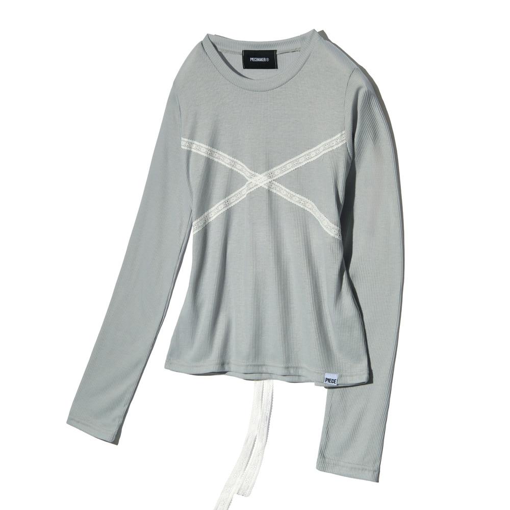 LACE TRIMMING LS (GREY)