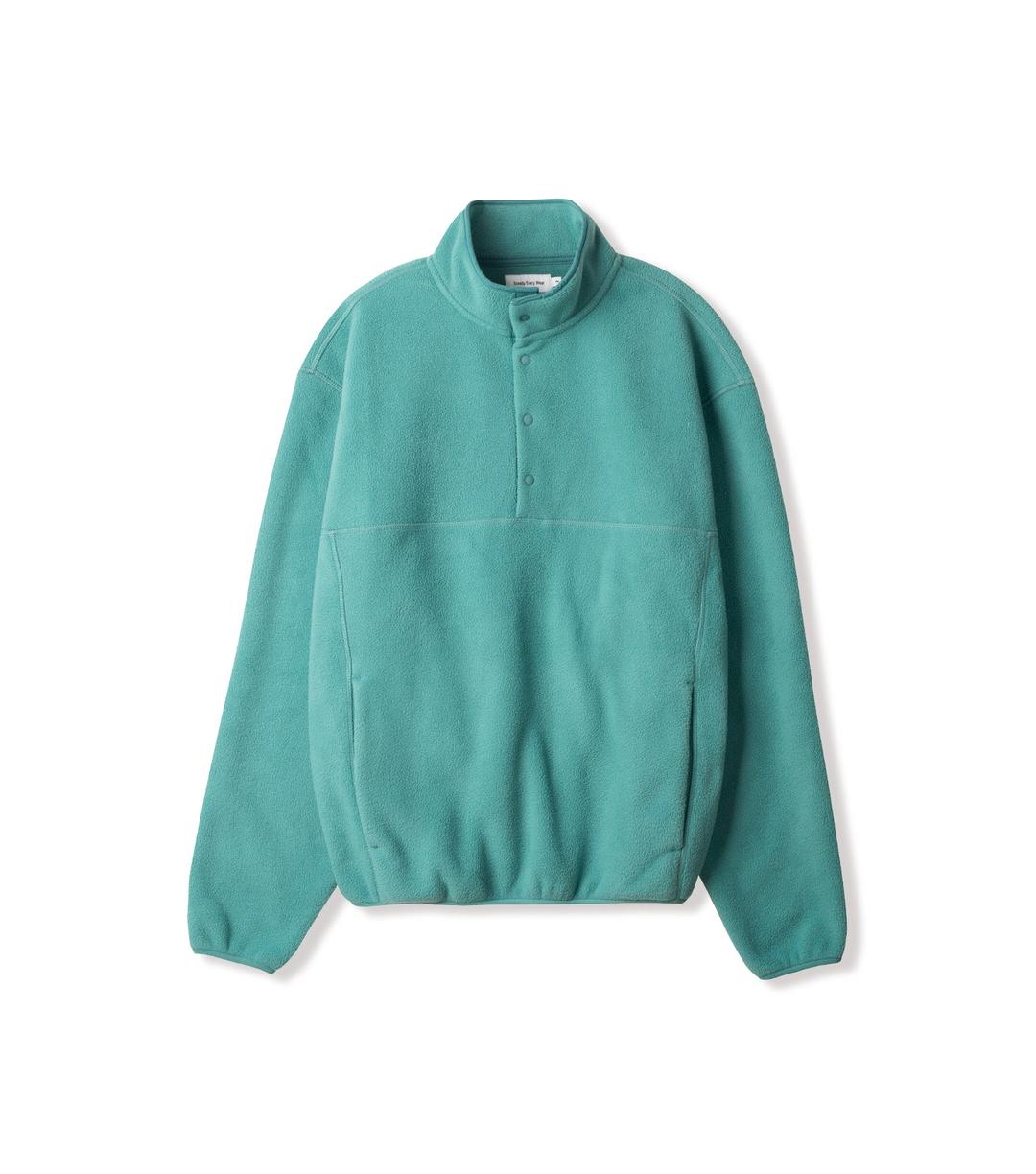 릴렉스드 플리스 풀오버 (터콰이즈)