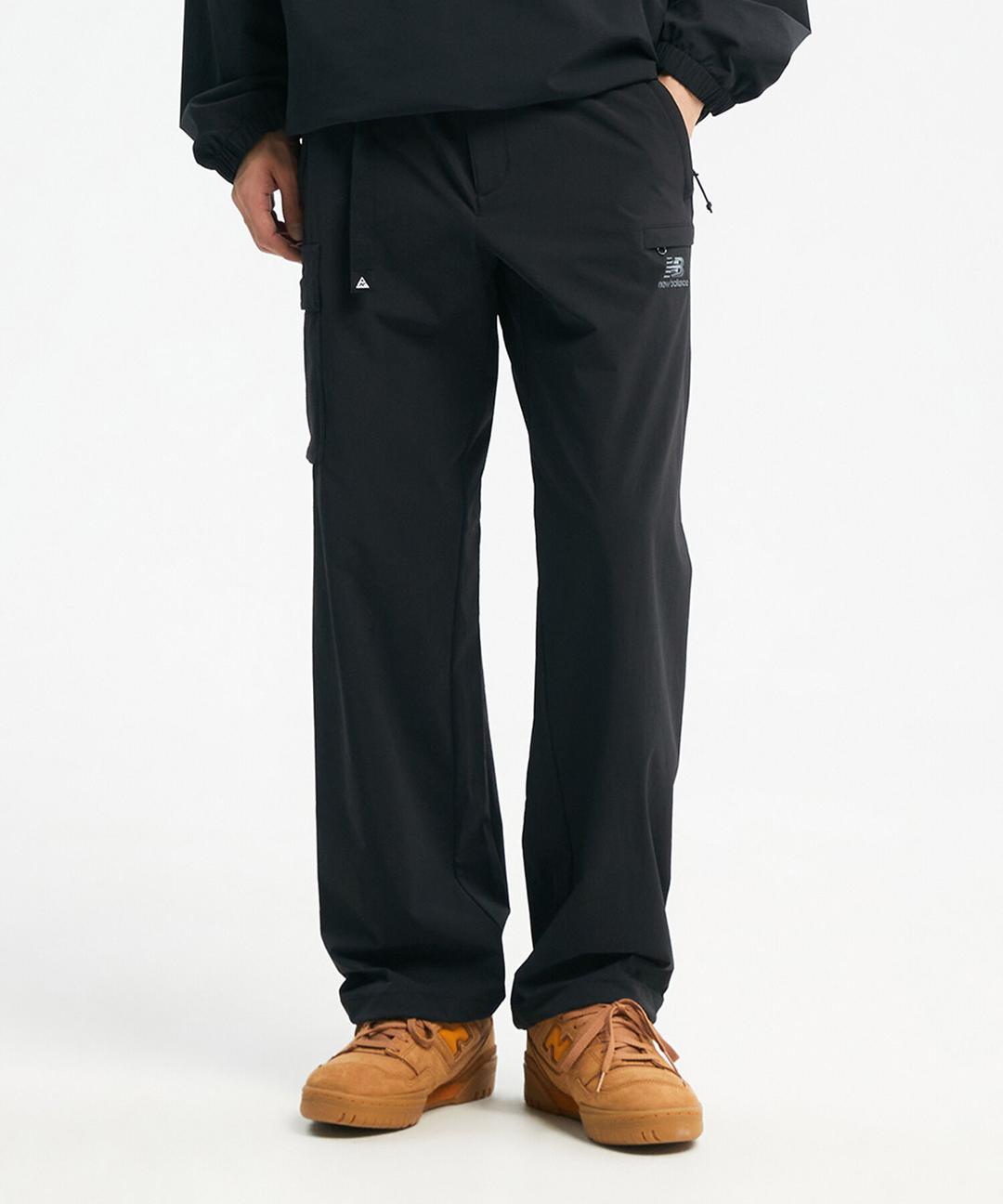 NBNTD32863 / UNI HIKE 스트레치 벨티드 카고팬츠 STANDARD FIT (BLACK)