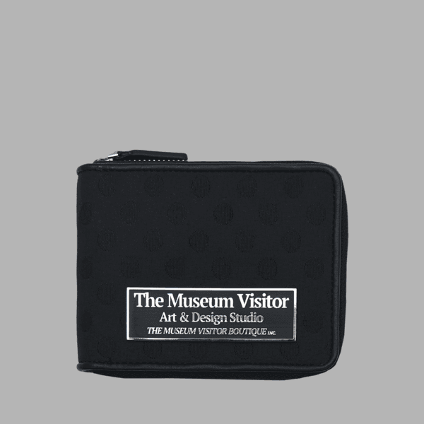 DOT EMBROIDERY WALLET (BLACK)