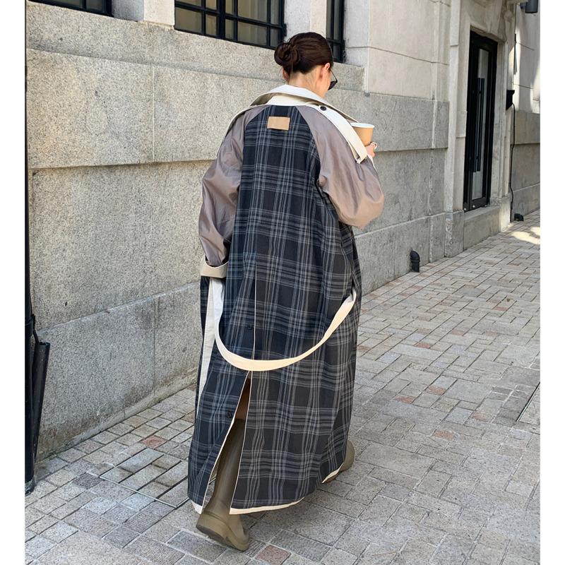 [하고에디트]RAGLAN REVERSIBLE TRENCH COAT (BEIGE)