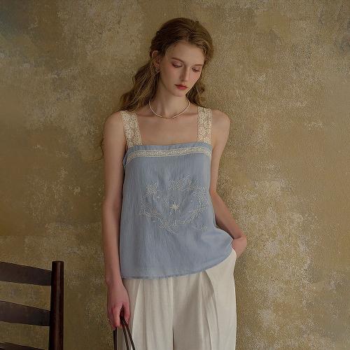 SR_Literary lace spliced camisole