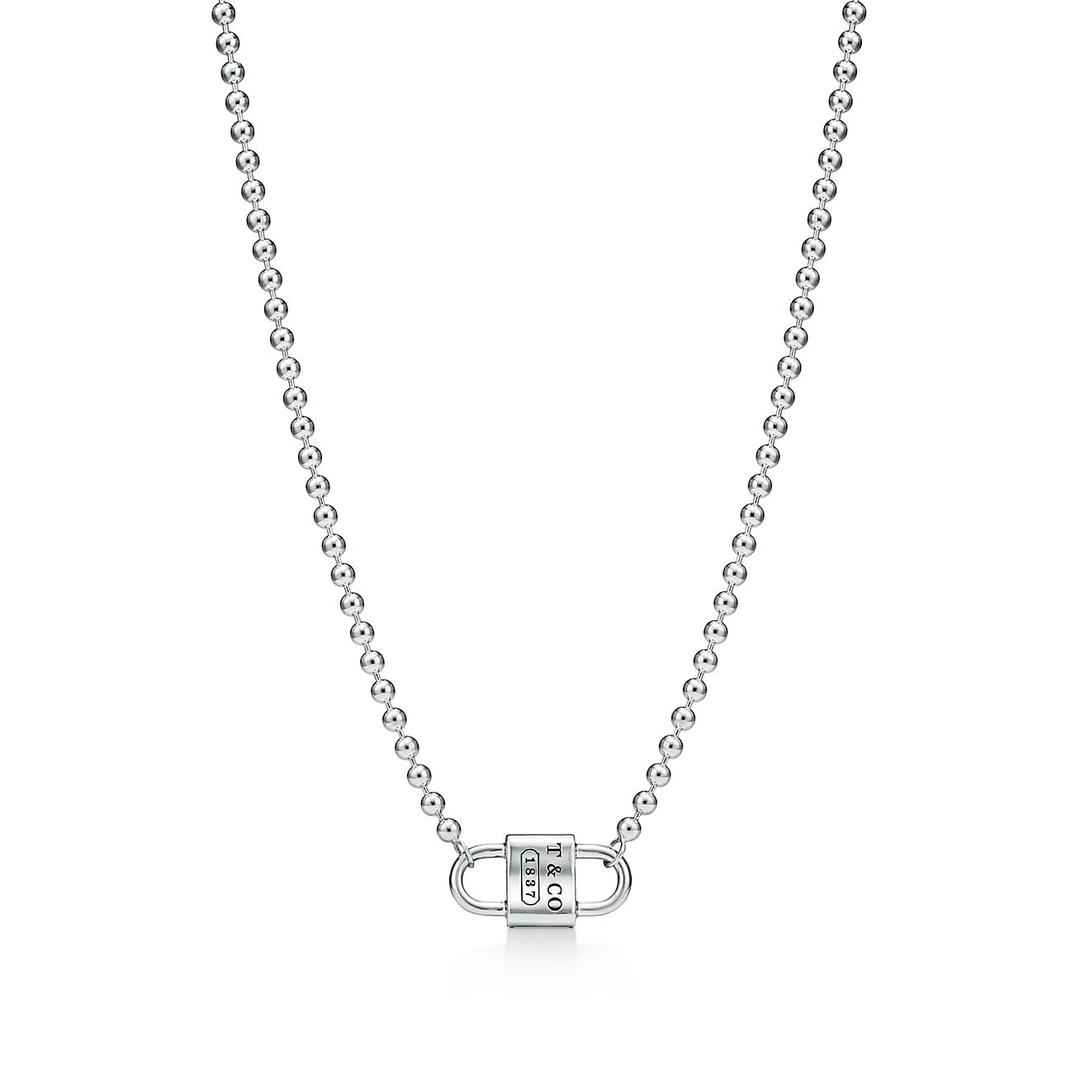 スモール ダブル ロック ビーズ ネックレス