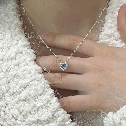 리뉴얼💙클리어하트 목걸이