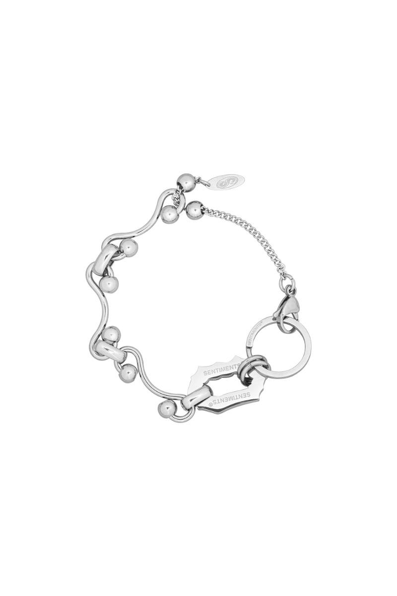 NO.600 [SILVER] TWO HOLD BALL BRACELET