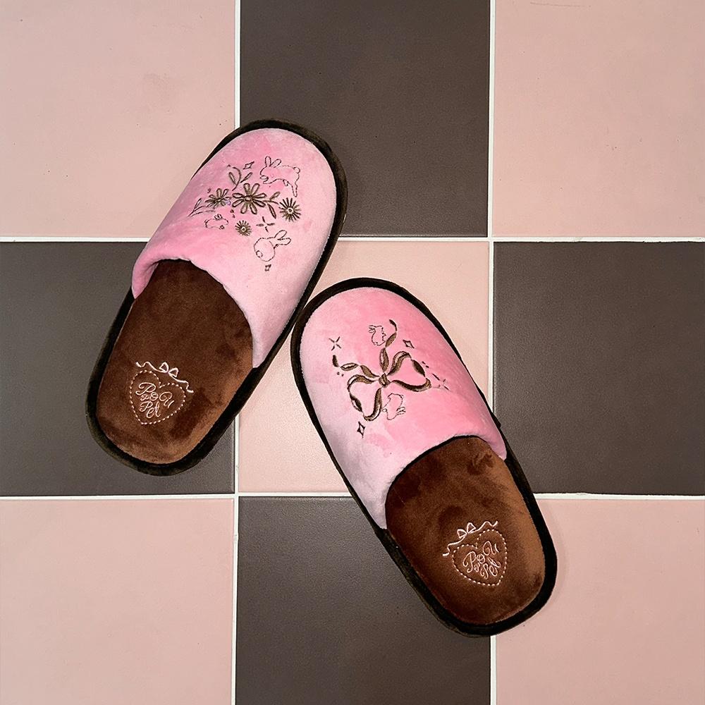 Cutie Bunny Room Shoes (Pink)