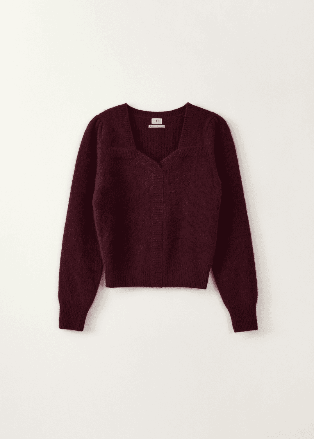 넬리아 쉐입 퍼프 니트