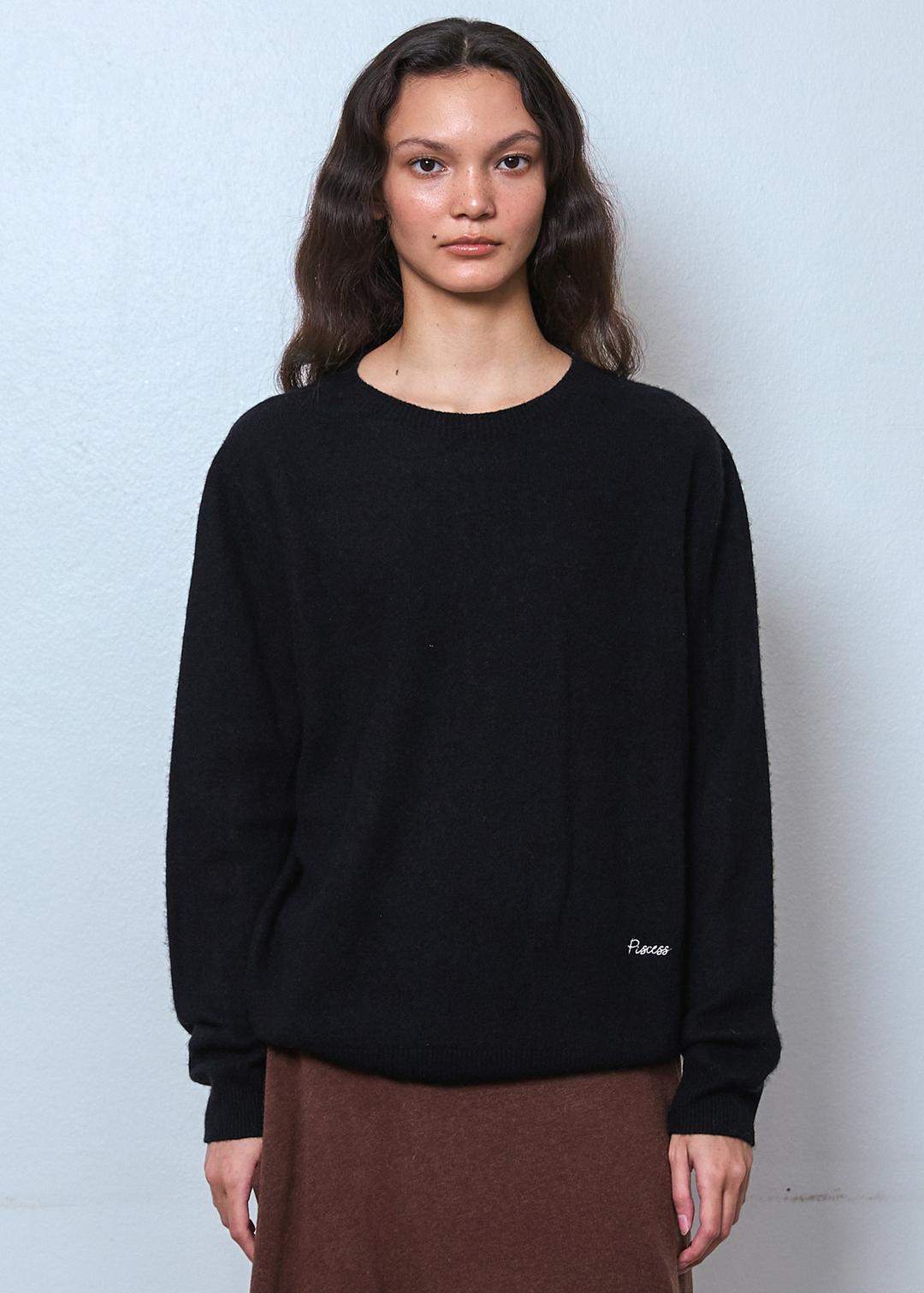 Basic Wool Knit Top_Black