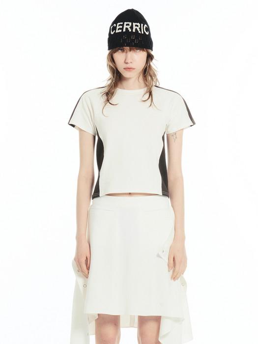 RAGLAN LOGO HALF TOP / IVORY