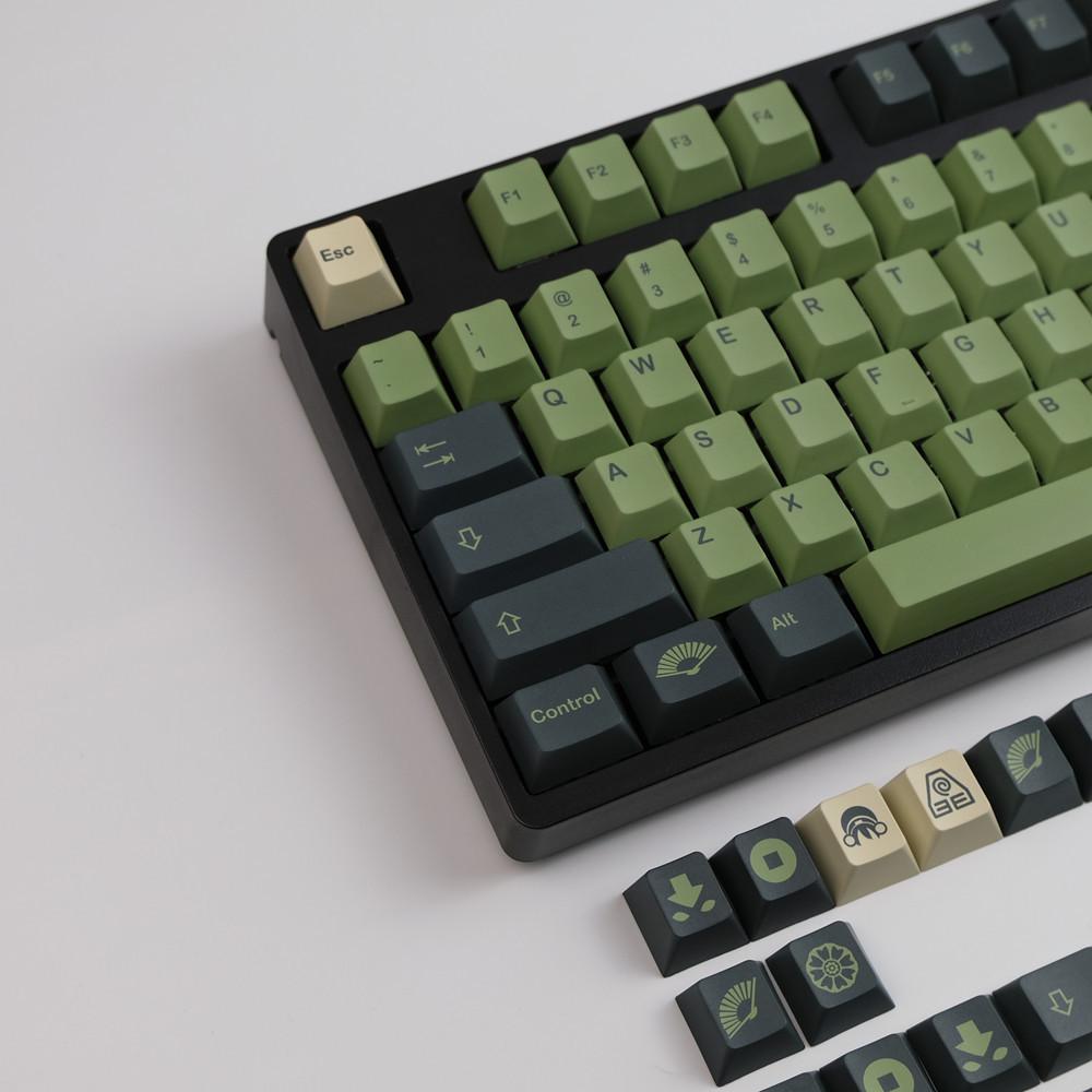 테라 TERRA 그린 gmk스타일 체리 PBT 키캡 한성 레오폴드 바밀로