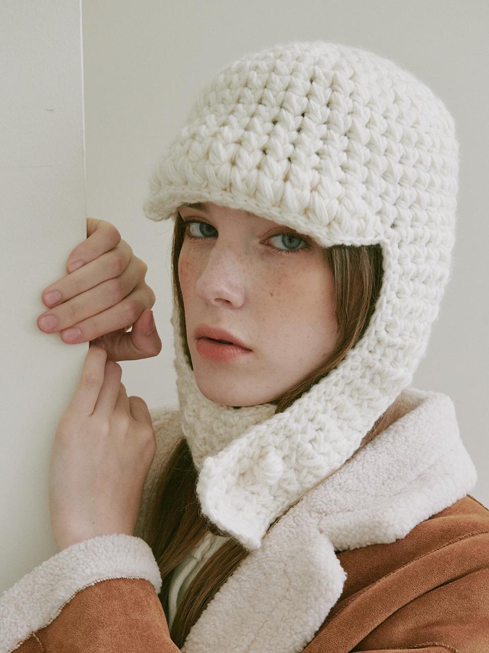 Wool Crochet Trooper Balaclava (3 Colors)