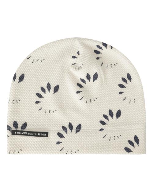 LEAF PRINTED BEANIE (CREAM)