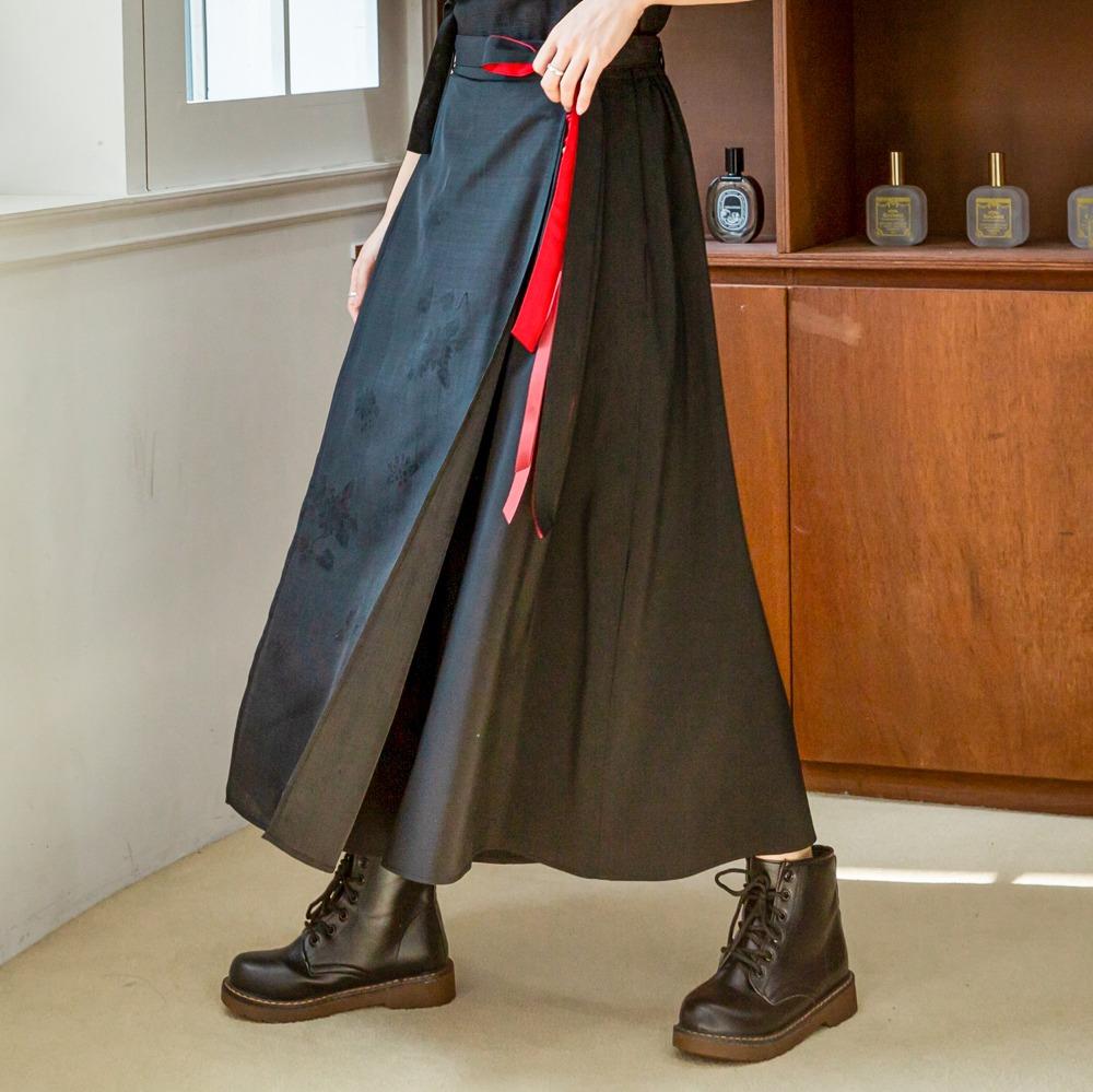 다래원한복 생활한복 검무 붉은끈 포인트 치마바지