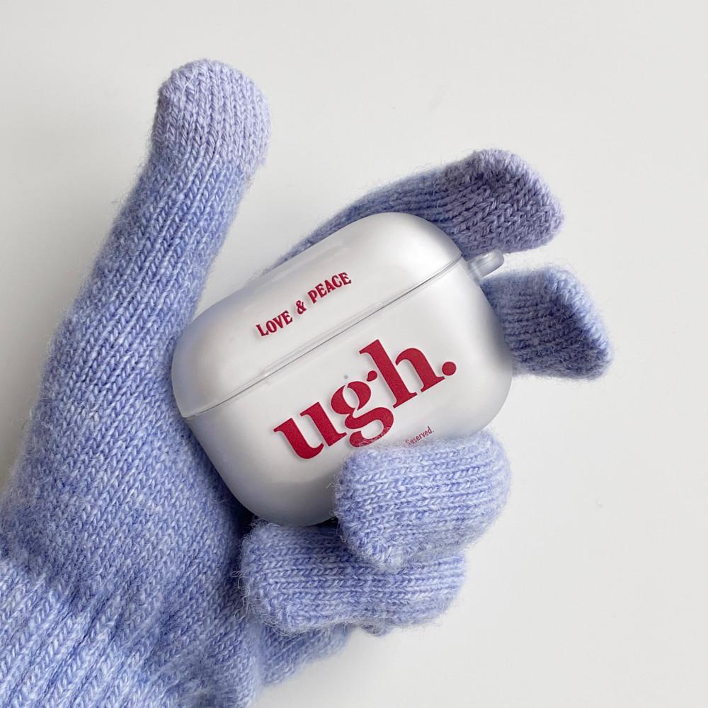 [포프트] 우웩 ugh 에어팟, 에어팟 프로, 에어팟 프로2 케이스 (TPU)