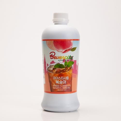 베버시티 복숭아 아이스티 시럽 2000g