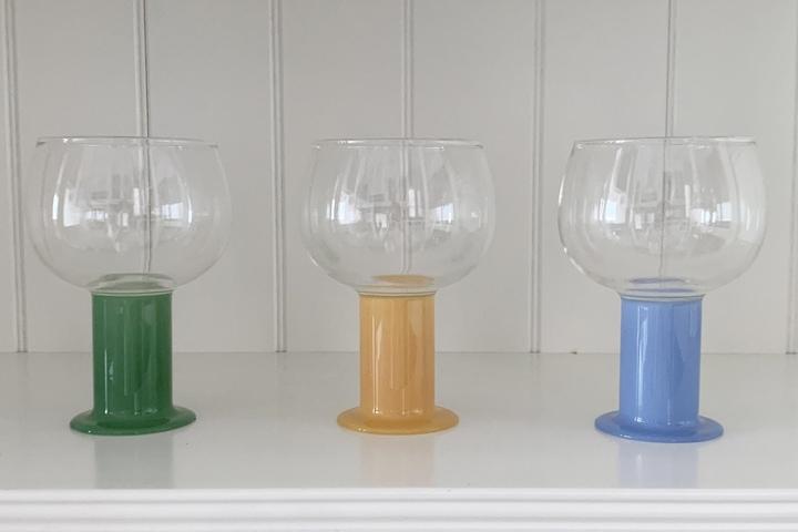 동글동글 컬러 와인잔