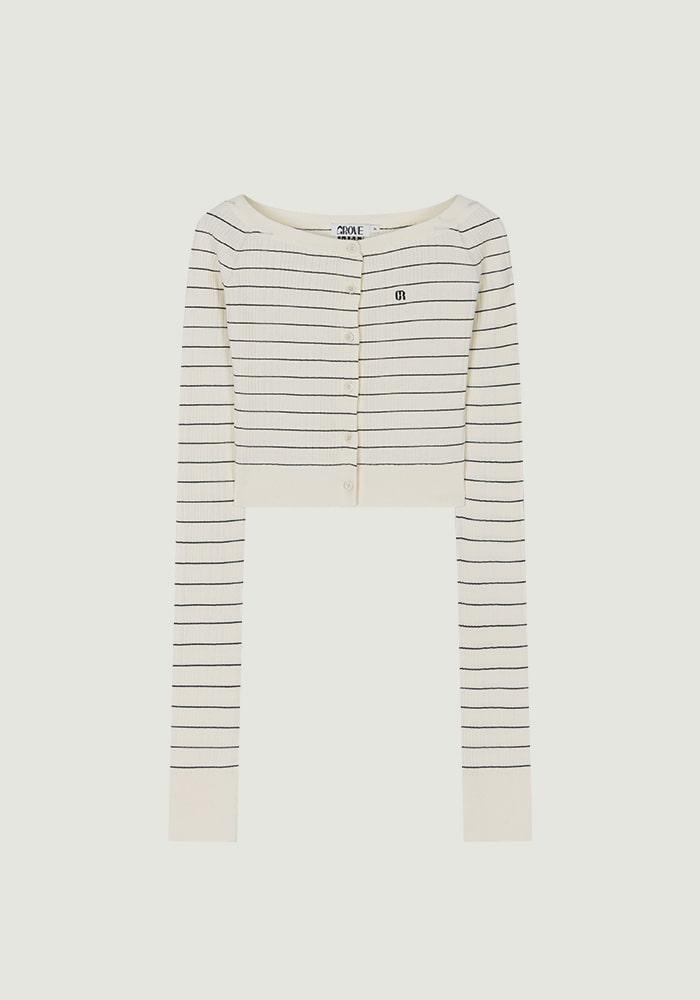 BAILEY OFF-SHOULDER CARDIGAN [4COLORS]