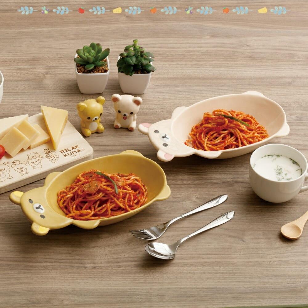 리락쿠마 파스타 접시 코리락쿠마 접시 그릇 어린이 유아 캐릭터 그릇