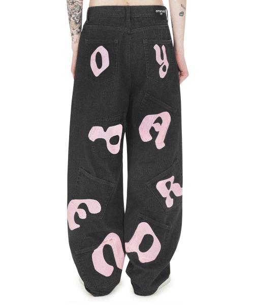 오와이(OY)  LOGO EIGHT POCKET DENIM PANTS - WASHED BLACK - 사이즈 & 후기 | 무신사