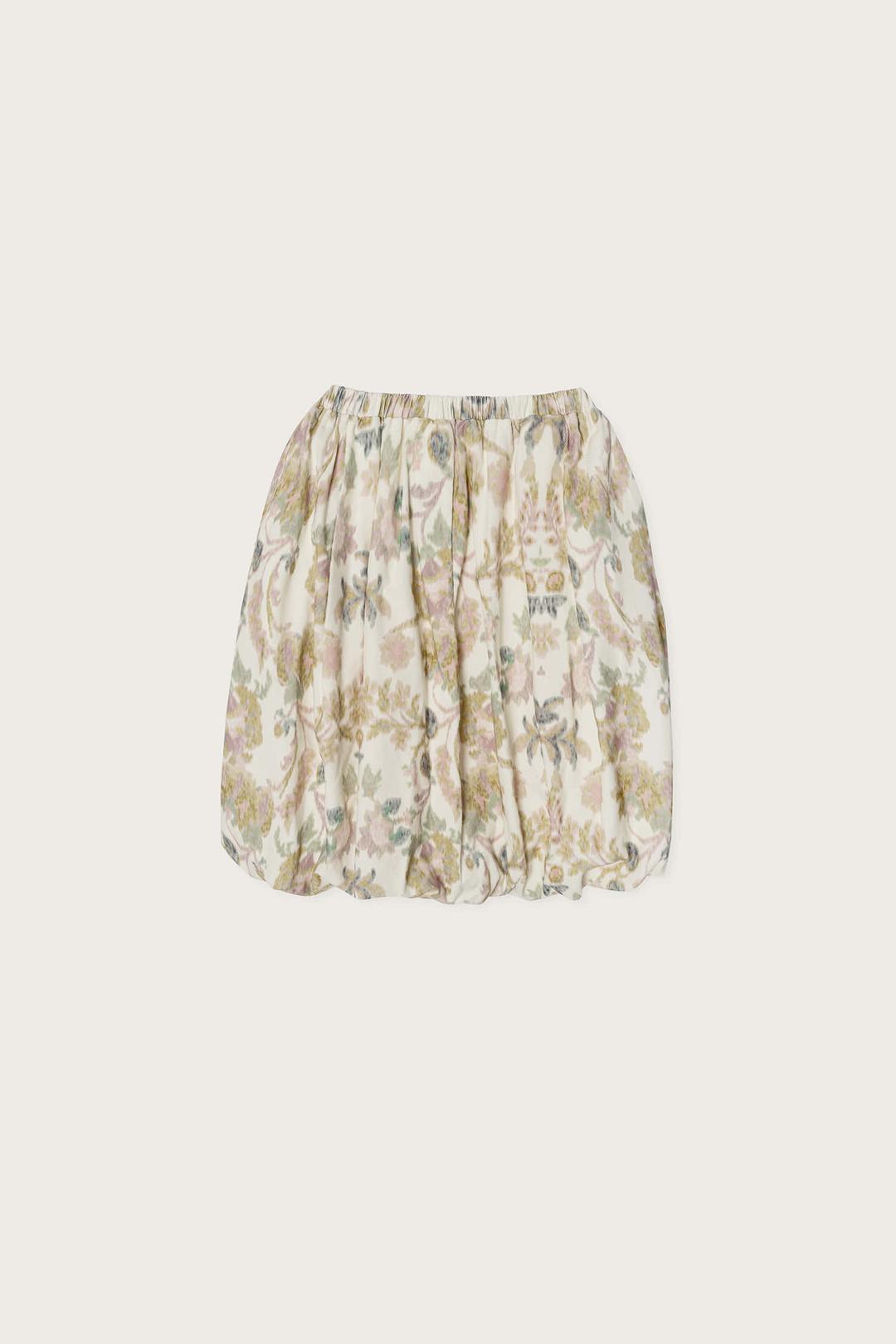 FLORAL BALLOON SKIRT ROSE