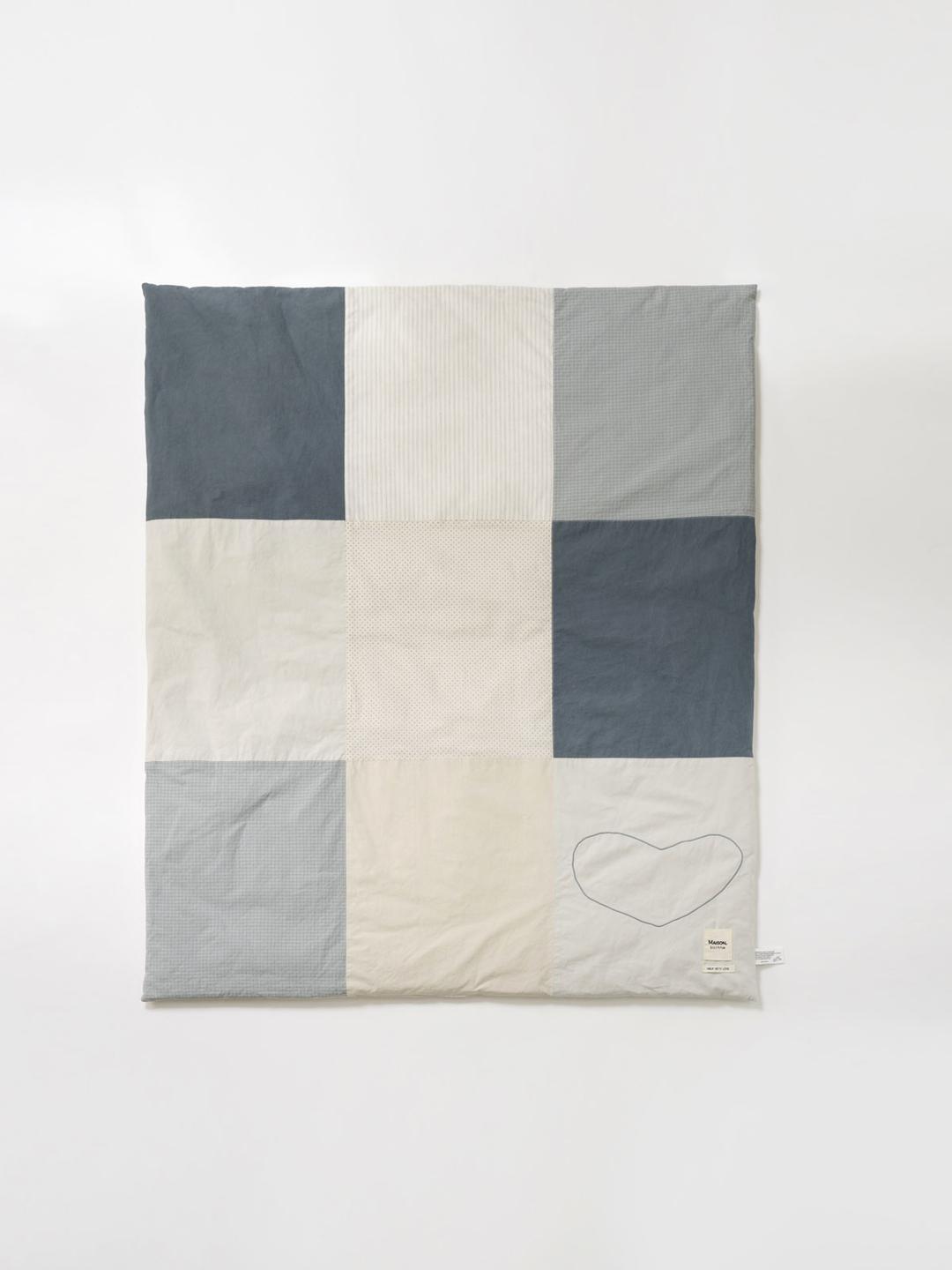 bornne patchwork blanket  L_blue