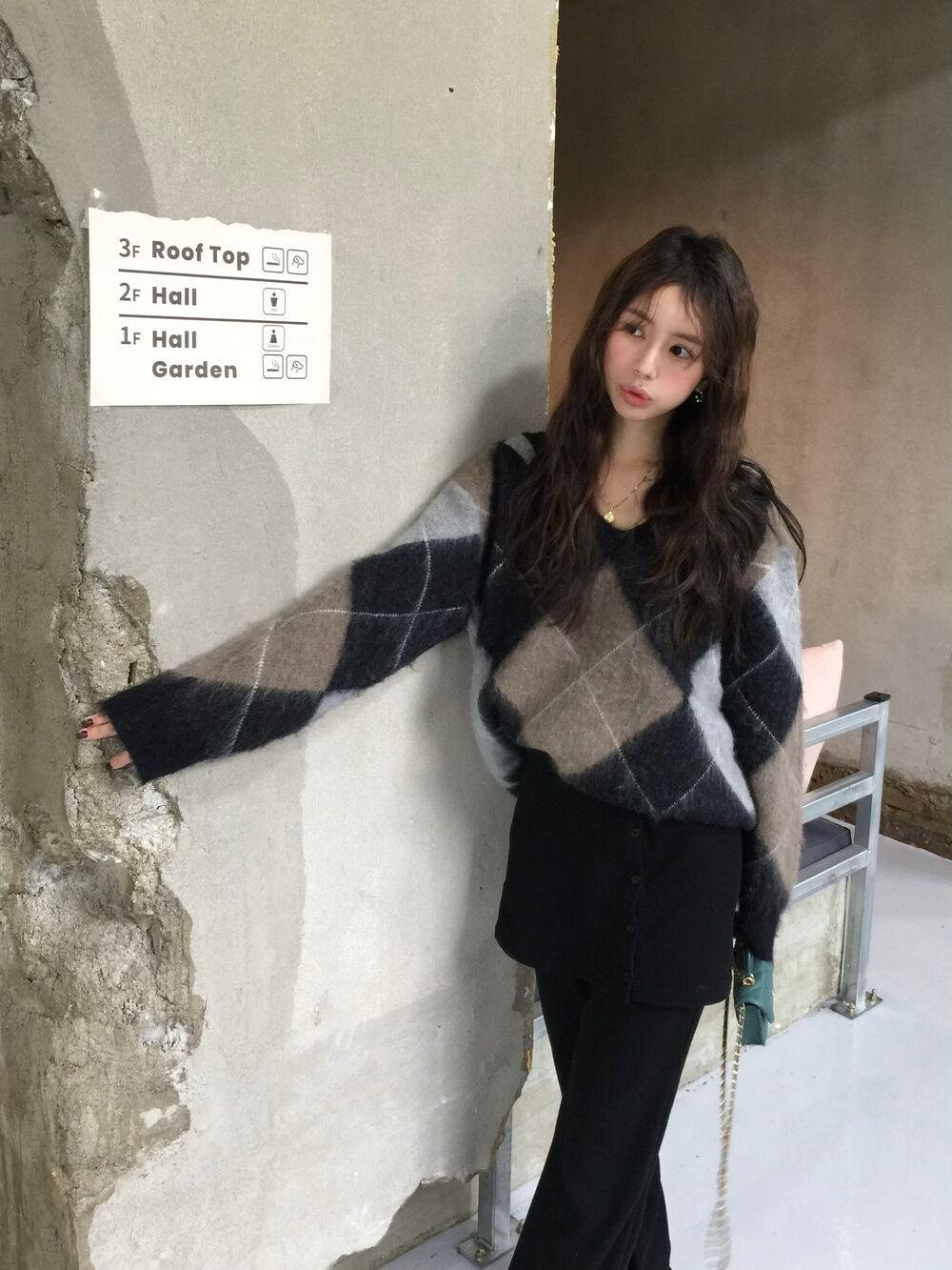 페이던 알파카 니트