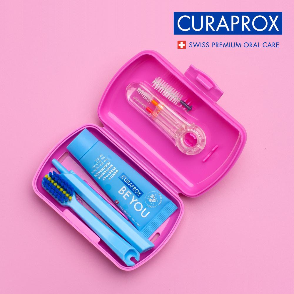 [얼리버드]큐라덴 큐라프록스 Ortho 트래블세트 Ortho Travel set (Orhto칫솔+BE YOU치약+치간칫솔) 교정용 여행용 휴대용칫솔