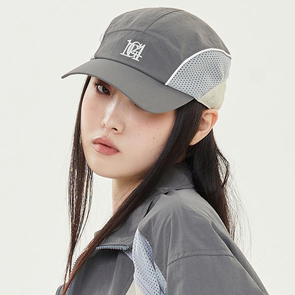 CURVE PIPING CAMP CAP_GREY