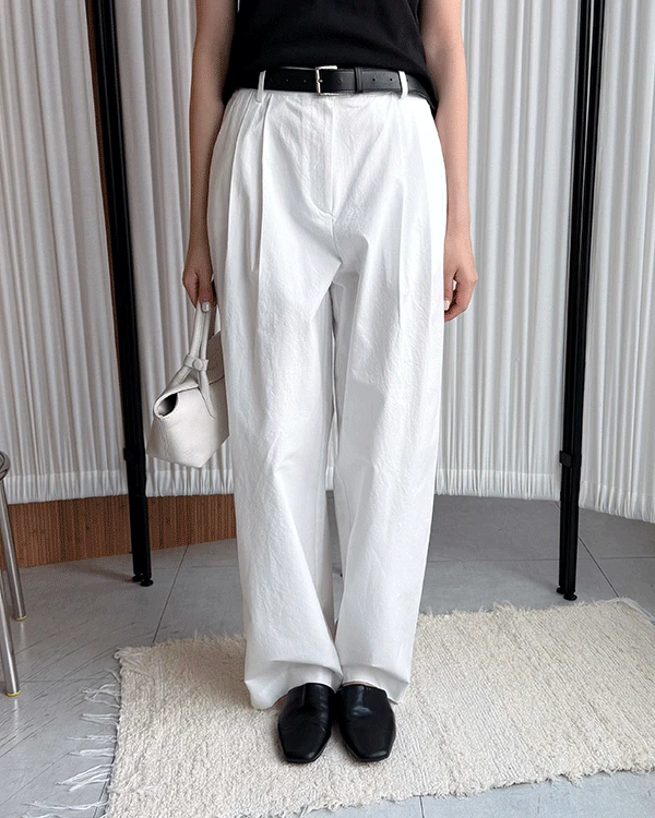 [NM]26SS 코튼치노 핀턱팬츠