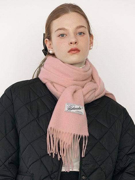 WOOL MUFFLER LIGHT PINK