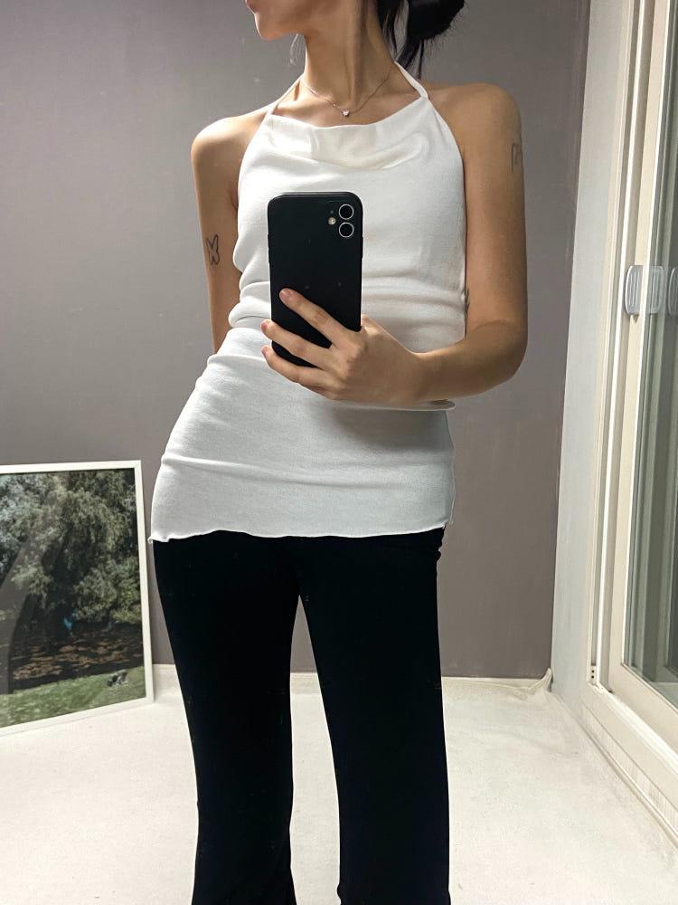 HALTER WARM SLEEVELESS (2COLOUR)