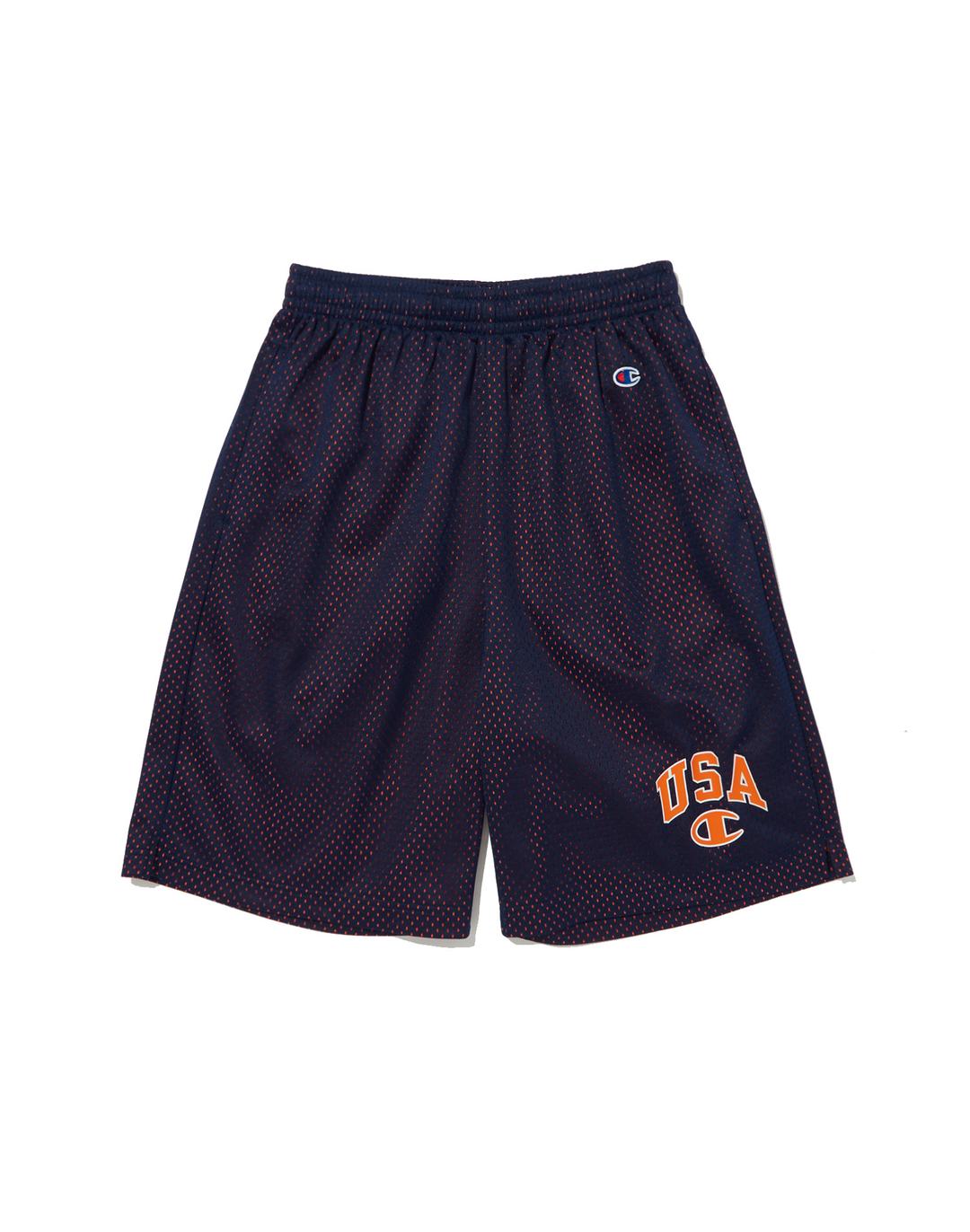 [ASIA] 더블 메쉬 USA C로고 쇼츠 (NORMAL NAVY)