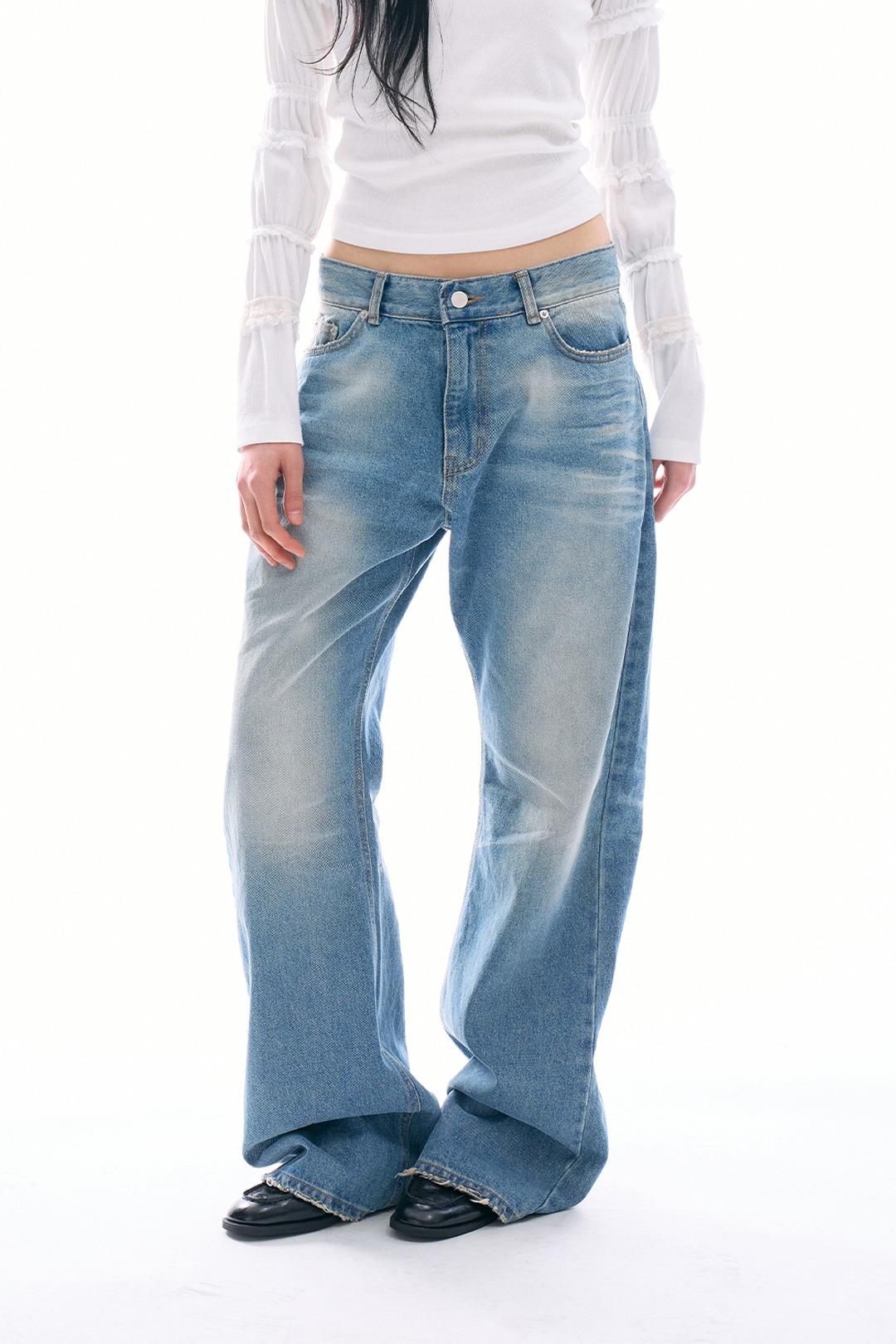 베가 워시드 데님 팬츠