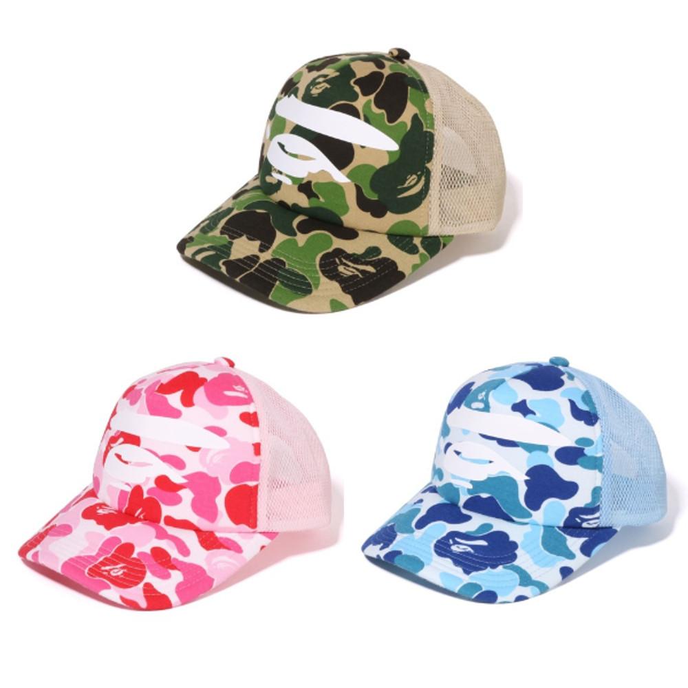 베이프 ABC CAMO APE FACE MESH CAP 페이스 메쉬 캡 모자