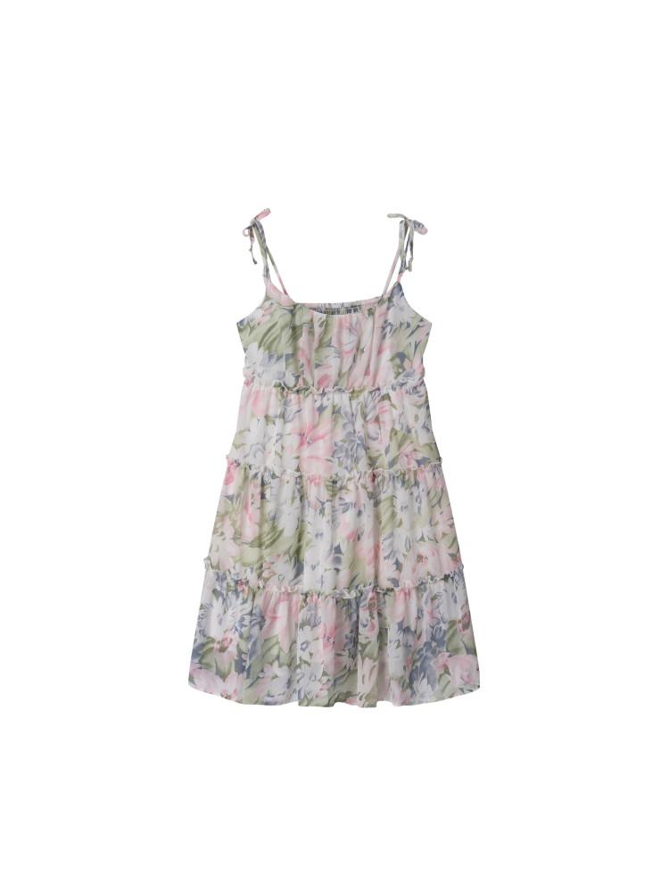 Chiffon flower dress