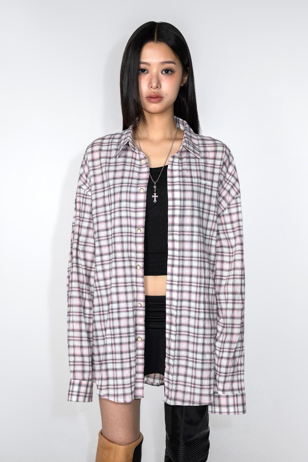 OVERSIZED OUTWEAR SHIRT PINK