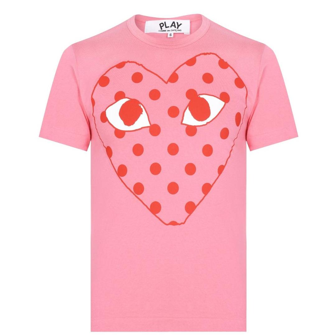 꼼데가르송 티셔츠 COMME DES GARCONS PLAY SPOT HEART T SHIRT 58440706