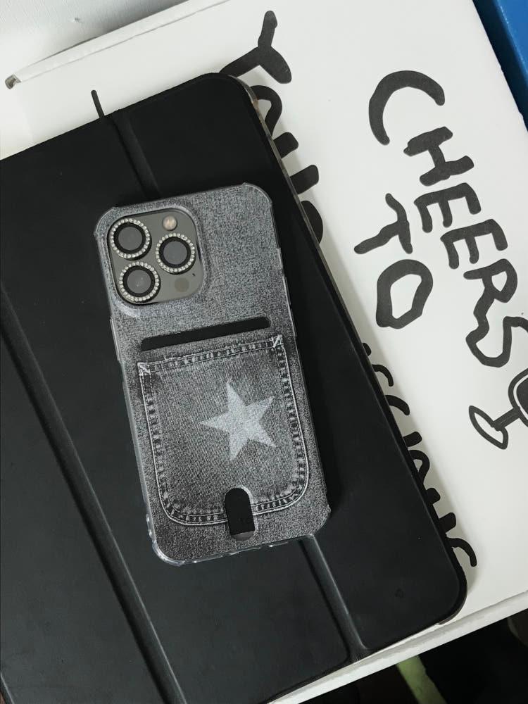 [i43] STAR JEANS case - black 아이폰 15 pro