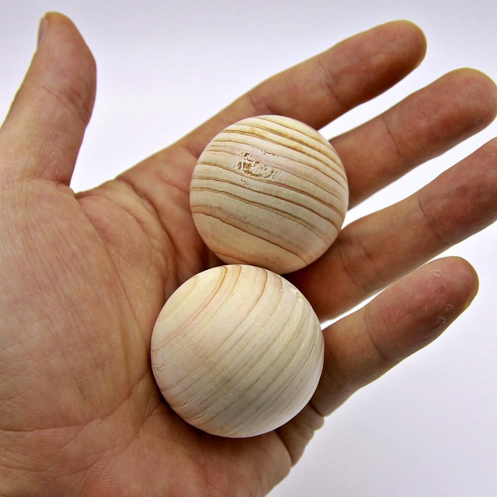 국내산 편백나무 마사지볼 지압볼 4cm 안마 땅콩 마사지롤러 손운동