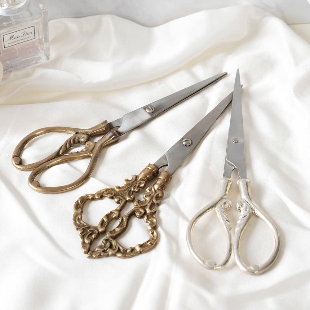 아미띠에 엔틱 빈티지 프랑스 자수 가위 퀄팅 소잉 십자수 가위 다꾸 사진 촬영 소품