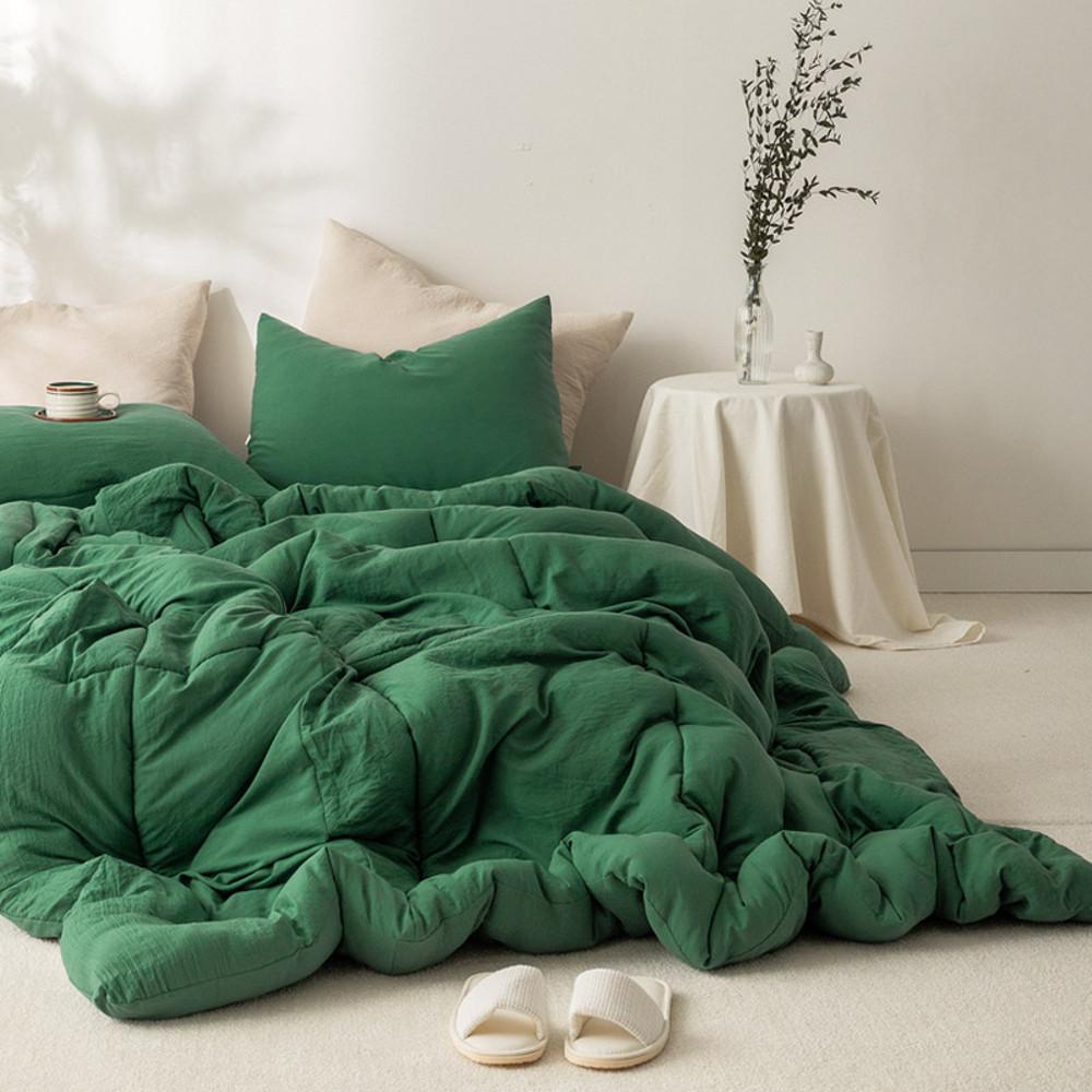 더 부드러운 컬러풀 포근포근 워싱 사계절 차렵이불 원톤 (SS/Q) 11colors