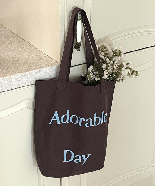 Adorable Day Bag - Mocha 에코백