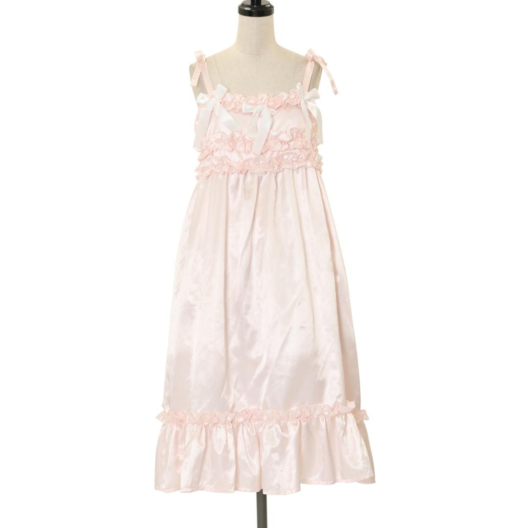 【USED】サテンフリルキャミワンピース