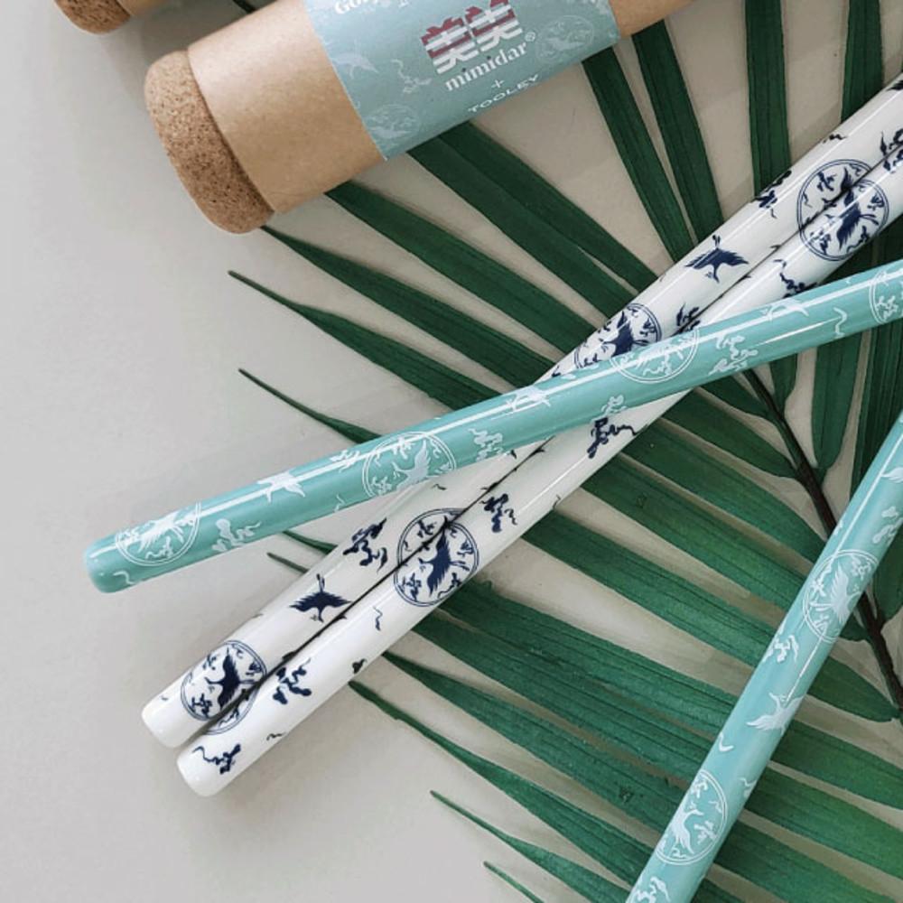 미미달 한국전통 고려청자 친환경 도자기 빨대
