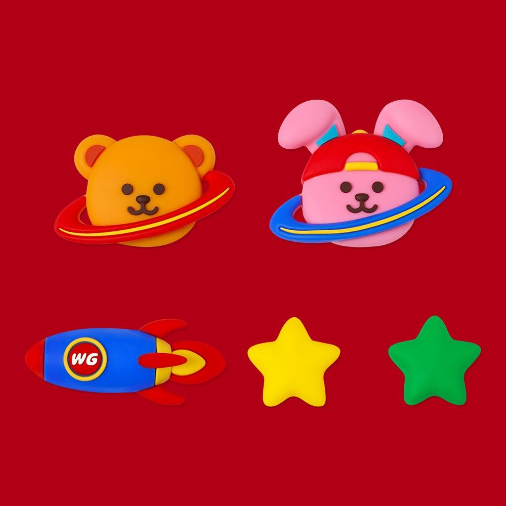 실리콘참 5종 SET - Wiggle Planet