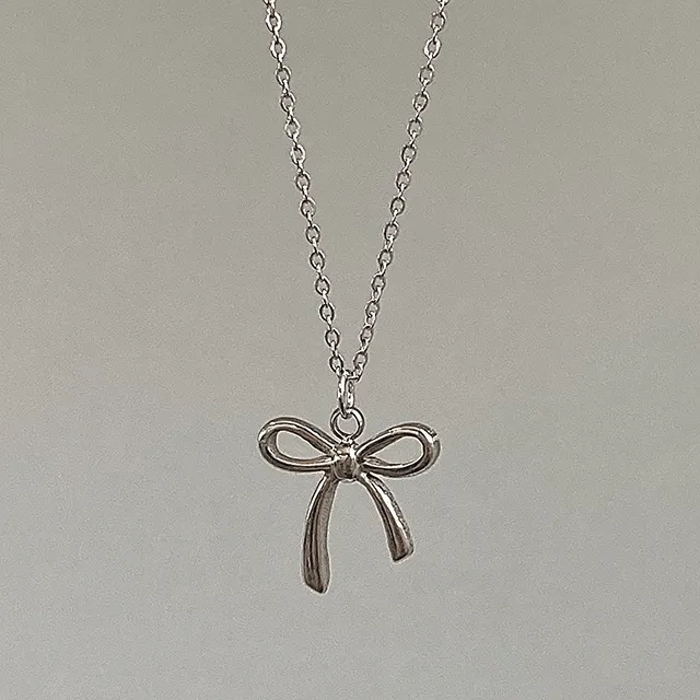 [당일출고💖] 리본 체리 써지컬스틸 목걸이