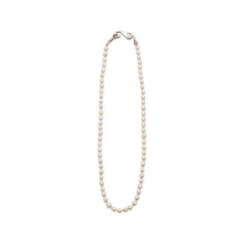 Basic rice pearl necklace