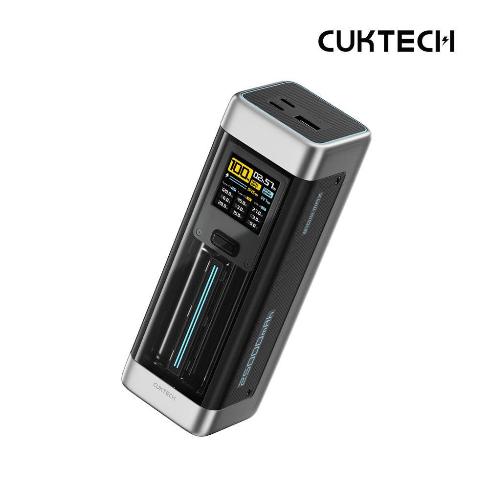 쿡테크 20 파워뱅크  210W 고속충전 대용량 노트북 보조배터리 25000mAh+240W C타입 고속 충전 케이블 세트/기내반입